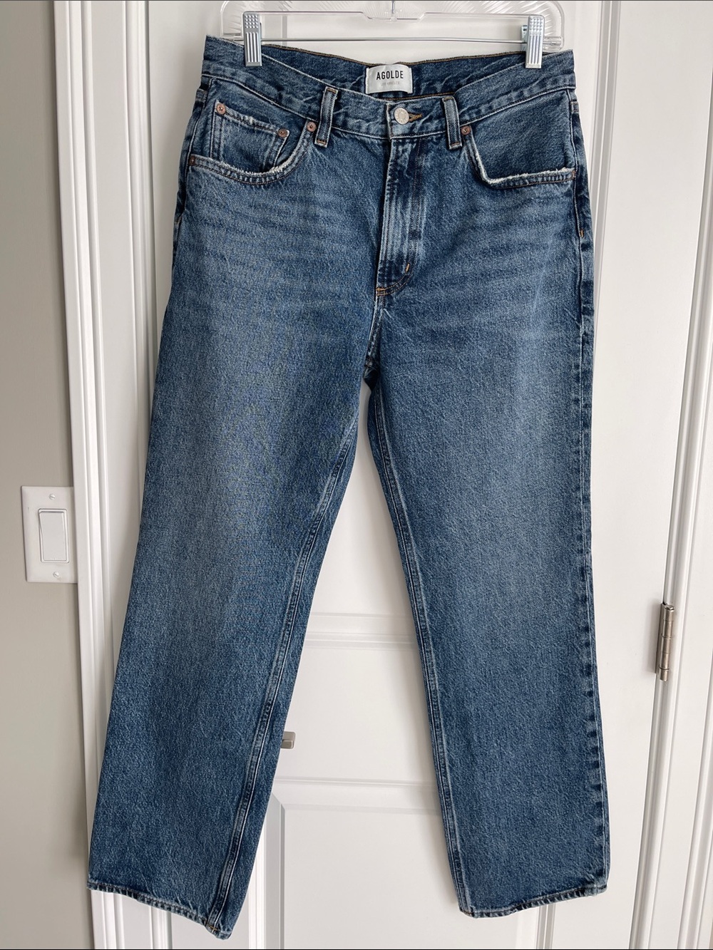 Agolde Valen Straight Leg Jeans Essence - Picture 4 of 9